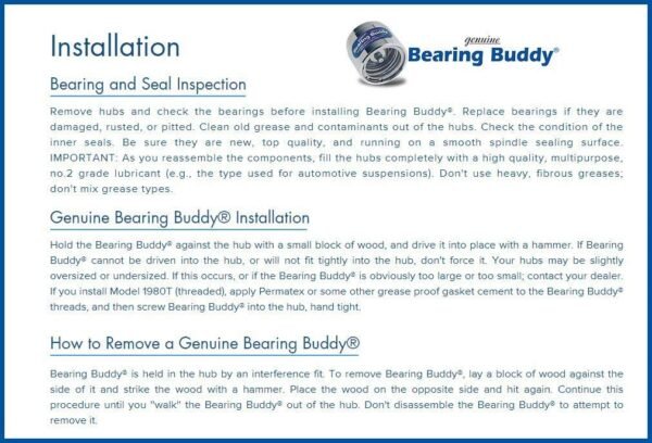 Bearing Buddy Chrome Plated - Image 9